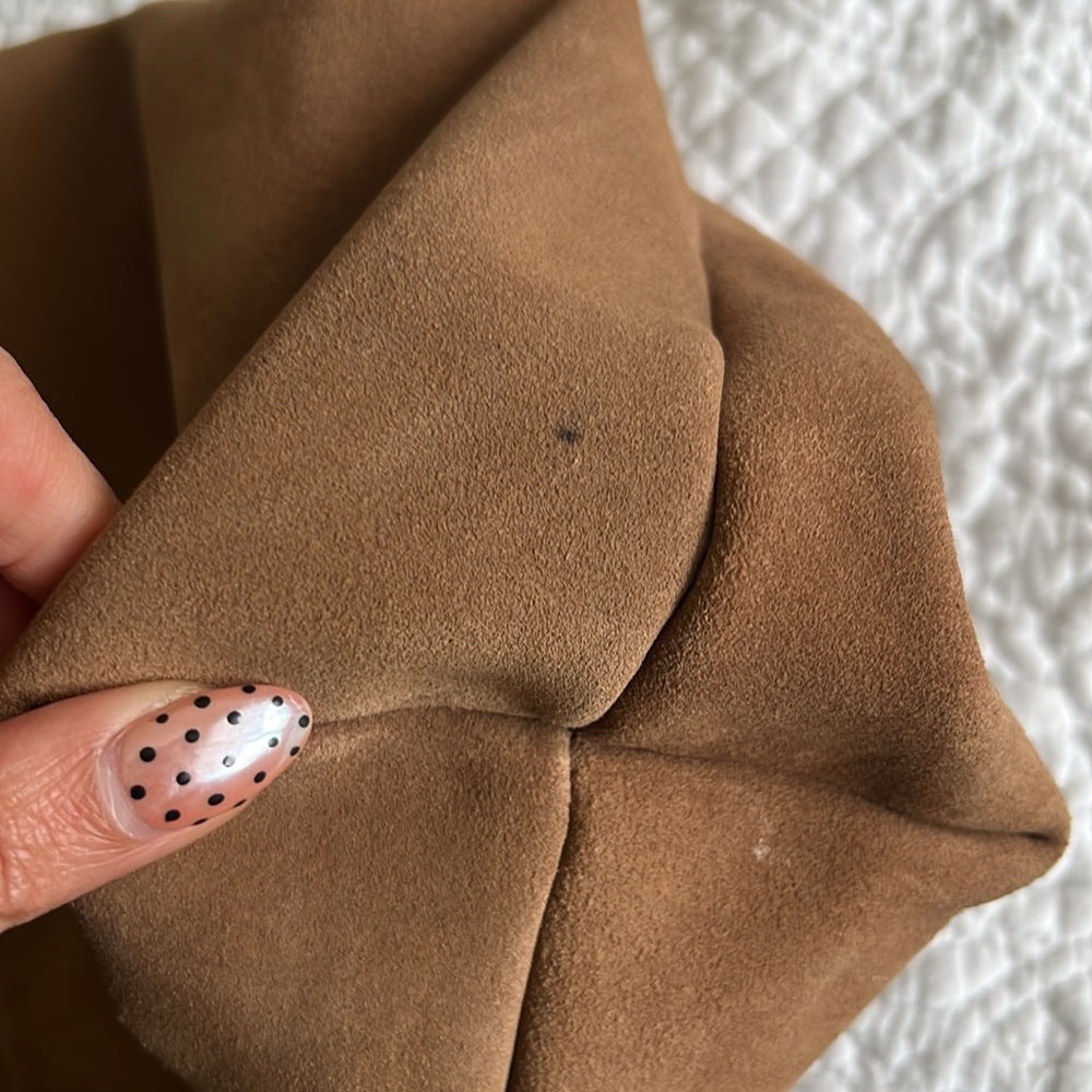 Tan Suede Shoulder Bag - Picture 10 of 12